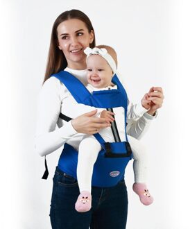 Vier Seizoenen Multifunctioneel Ademend Schouder Voor Houd Baby Carrier Baby Taille Kruk Moeder En Baby Producten donker blauw
