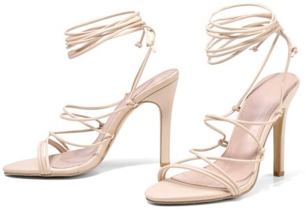 Vier Seizoenen Stijl Dames Sandalen Romeinse Stijl Mode Hoge Hakken Cross-Border Sandaaltjes 35