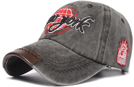 Vier Seizoenen Unisex Baseball Caps Retro Stijl Katoen Borduurwerk Stiksels Outdoor Play Koele Jongen Meisje Hoeden zwart