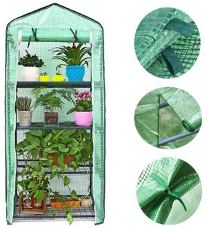 Vier Verdiepingen Groen Huishouden Plant Kas Mini Tuin Warme Kamer Pvc Tuin Warme Kamer