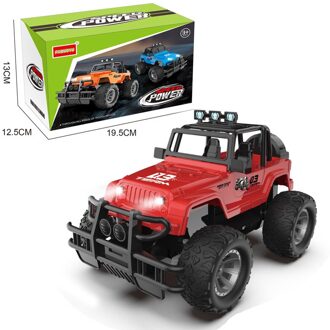 Vier Weg Afstandsbediening Wrangler 1:20 Met Licht Afstandsbediening Off-Road Voertuig 2.4Ghz Klimmen voertuig Speelgoed Auto rood