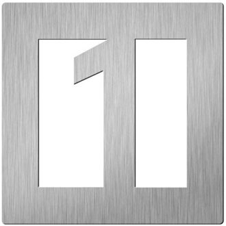 Vierkant 150 mm. NR. 1 Roestvaststaal