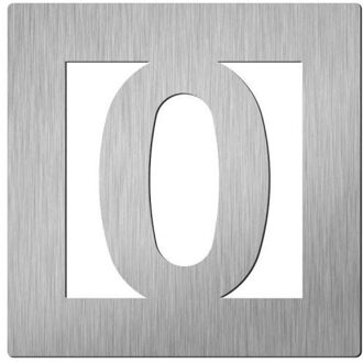 Vierkant 60 mm. NR. 0 Roestvaststaal