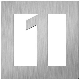 Vierkant 60 mm. NR. 1 Roestvaststaal