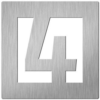 Vierkant 60 mm. NR. 4 Roestvaststaal