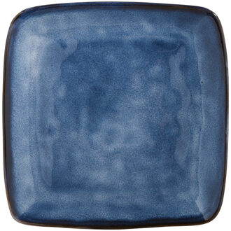 Vierkant bord Toscane - donkerblauw - 25x25 cm