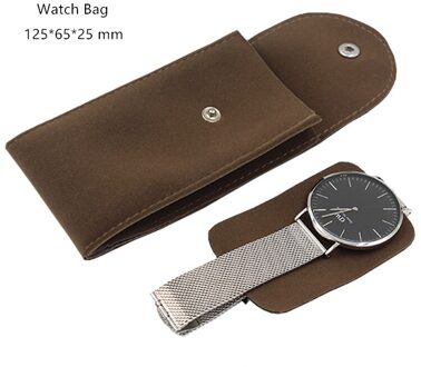 Vierkante 6 Slots Horloges Dozen Case Black Pu Lederen Horloge Organizer Houder Horloge Storage Case Verpakking Sieraden Dozen Watch zak