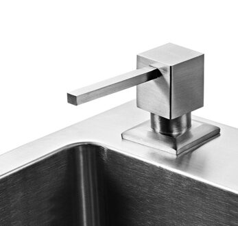 Vierkante badrandcombinaties zeepdispenser aanrecht geschikt roestvrij stell materiaal oppervlak geborsteld Vloeibare wasmiddel houder