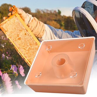 Vierkante Bee Water Feeder Plastic Bijenkorf Top Bee Voerbox Drinken Kom Bijenteelt Levert