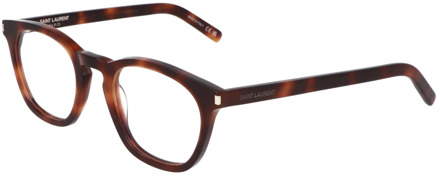 Vierkante Frame Bril SL 28 OPT Saint Laurent , Brown , Unisex - 50 MM