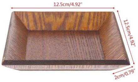 Vierkante Houten Schotel Plaat Snack Gedroogd Fruit Dessert Sushi Taart Servies Thuis 2