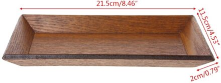 Vierkante Houten Schotel Plaat Snack Gedroogd Fruit Dessert Sushi Taart Servies Thuis 4