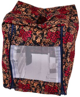 Vierkante Huisdier Vogel Mesh Kooi Doek Cover 1 Side Open Vogelkooi Shield Dubbele Ritsen Vogelkooi Accessoire (Blauw) afbeelding 1 / Size 2