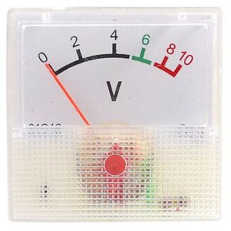 Vierkante Klasse 5 Nauwkeurigheid 91C16 Dc 0-10V Voltmeter Panel Meter