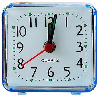 Vierkante Kleine Bed Compact Travel Quartz Beep Wekker Leuke Draagbare Home Decoratie Alarm Radio Klok Будильник
