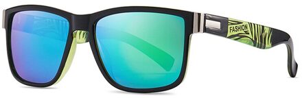 Vierkante Kleur Film Polariserende Zonnebril Kleur Been Zonnebril Rijden Mannen Zonnebril Zonnebril C4