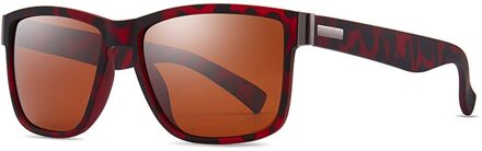 Vierkante Kleur Film Polariserende Zonnebril Kleur Been Zonnebril Rijden Mannen Zonnebril Zonnebril C6