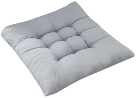 Vierkante Kruk Kussens Ronde Katoen Office Computer Stoel Beschermende Mat Cartoon Seat Pad Billen Stoel Kussen Rugleuning Kussen grijs