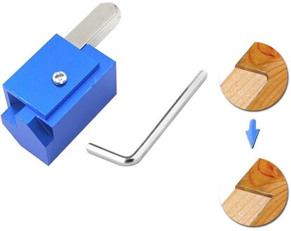 Vierkante Langgatboorinrichting Quick Snijden Hoek Hoek Beitel Scharnier Uitsparingen Blade Sharp Automatische Uitlijning Hout Beitel 80x30x30mm Blauw
