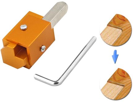 Vierkante Langgatboorinrichting Quick Snijden Hoek Hoek Beitel Scharnier Uitsparingen Blade Sharp Automatische Uitlijning Hout Beitel 80x30x30mm goud