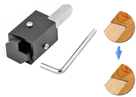 Vierkante Langgatboorinrichting Quick Snijden Hoek Hoek Beitel Scharnier Uitsparingen Blade Sharp Automatische Uitlijning Hout Beitel 80x30x30mm zwart