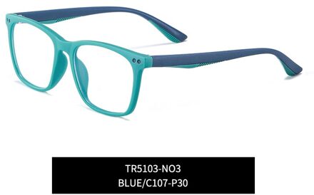 Vierkante Meisje Jongen Meekleurende Bril Tr90 Blauw Licht Filter Brillen Voor Kinderen Leeftijd 6-12 Computer Anti Straling Brillen Photochromic blauw