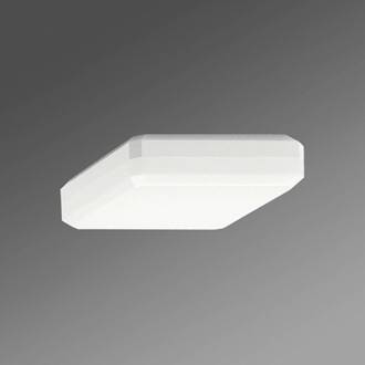 Vierkante plafondopbouwlamp WQL diffusor opaal uw wit