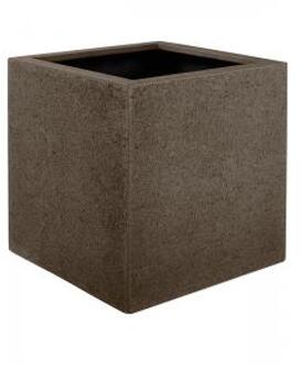vierkante plantenbak Struttura 20x20x20 cm bruin