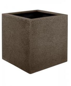 vierkante plantenbak Struttura 60x60x60 cm bruin
