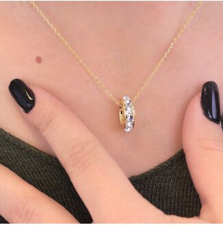 Vierkante Roller hangers - Oostenrijks kristal - maat Wit & Goud