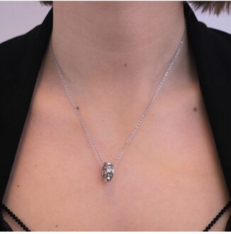 Vierkante Roller hangers - Oostenrijks kristal Wit Zilver