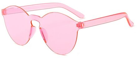 Vierkante Ronde Lens Spiegel Zonnebril Vrouwen Transparante Plastic Bril Zonnebril Clear Candy Kleur Lady Driver Goggles Bril F