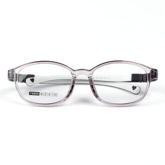 Vierkante Tieners Bril Kid Optische Bijziendheid Bril Jongen Meisje Amblyopie Frame Recept Anti Reflecterende TR90 Computer Eyeglasse C7 grijs