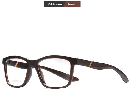 Vierkante TR90 Zwart Frame Brilmontuur Mode Antislip Brilmontuur Voor Mannen En Vrouwen Met Bijziendheid Frame Kd7112c C4