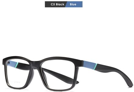 Vierkante TR90 Zwart Frame Brilmontuur Mode Antislip Brilmontuur Voor Mannen En Vrouwen Met Bijziendheid Frame Kd7112c C5