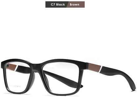 Vierkante TR90 Zwart Frame Brilmontuur Mode Antislip Brilmontuur Voor Mannen En Vrouwen Met Bijziendheid Frame Kd7112c C7