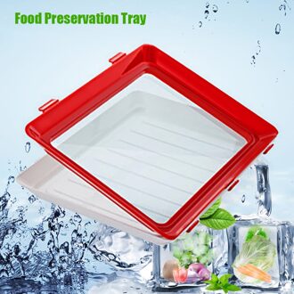 Vierkante Voedsel Behoud Lade Herbruikbare Plastic Voedsel Verse Opslag Container Platen Koelkast Magnetron Keuken Voedsel Container