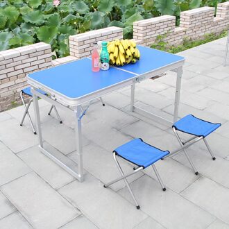Vierkante Voet Brede Zijde Outdoor Klaptafel Stoel Camping Picknick Tafel Waterdichte Draagtas Stevige Klaptafel