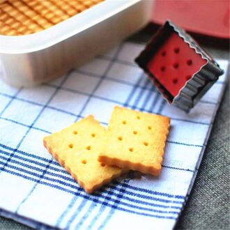 Vierkante Wave Vorm Kerst Cookie Cutter Rvs Cookie Cutter Bakken Confeitaria Taart Tools Biscuit Mold Kerst