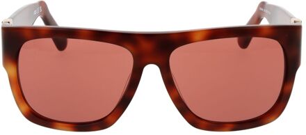 Vierkante zonnebril Bruin - One Size