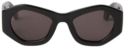 Vierkante zonnebril met 3D-logo Ambush , Black , Dames - 52 MM