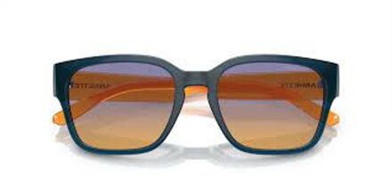 Vierkante Zonnebril met Verlooplenzen Donkerblauw