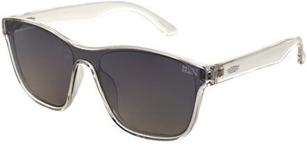 Vierkante zonnebril UV 400 bescherming TRENDBOO Unisex Transparant