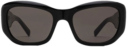 Vierkante zonnebril voor vrouwen Saint Laurent , Black , Dames - 55 MM