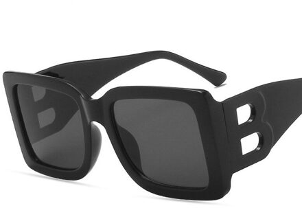 Vierkante Zonnebril Vrouw Oversized Zwart Stijl Shades Voor Vrouwen Big Frame Mode Zonnebril Vrouwelijke UV400 Bril