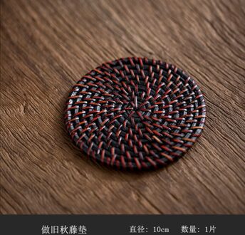 Vietnam Herfst Rotan Cup Mat Set Thee Mat Bekerhouder Thee Set Ijzeren Pot Warmte-isolatie Mat Pot Mat Cup mat BB 10cm