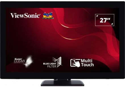 Viewsonic TD2760 touch screen-monitor 68,6 cm (27'') 1920 x 1080 Pixels Zwart Dual-touch Multi-gebruiker