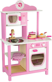 Viga Toys houten keuken prinses Roze#Wit