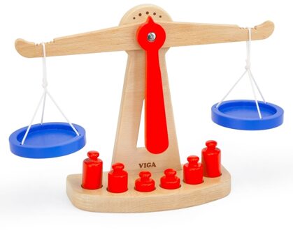 Viga Toys Houten Speelgoed Weegschaal 28 Cm