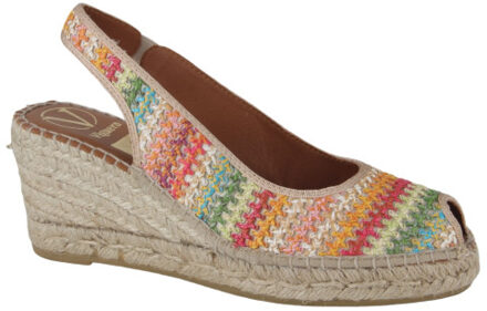 Viguera 1955 crochet camel dames sandalen sportief Veelkleurig - 38